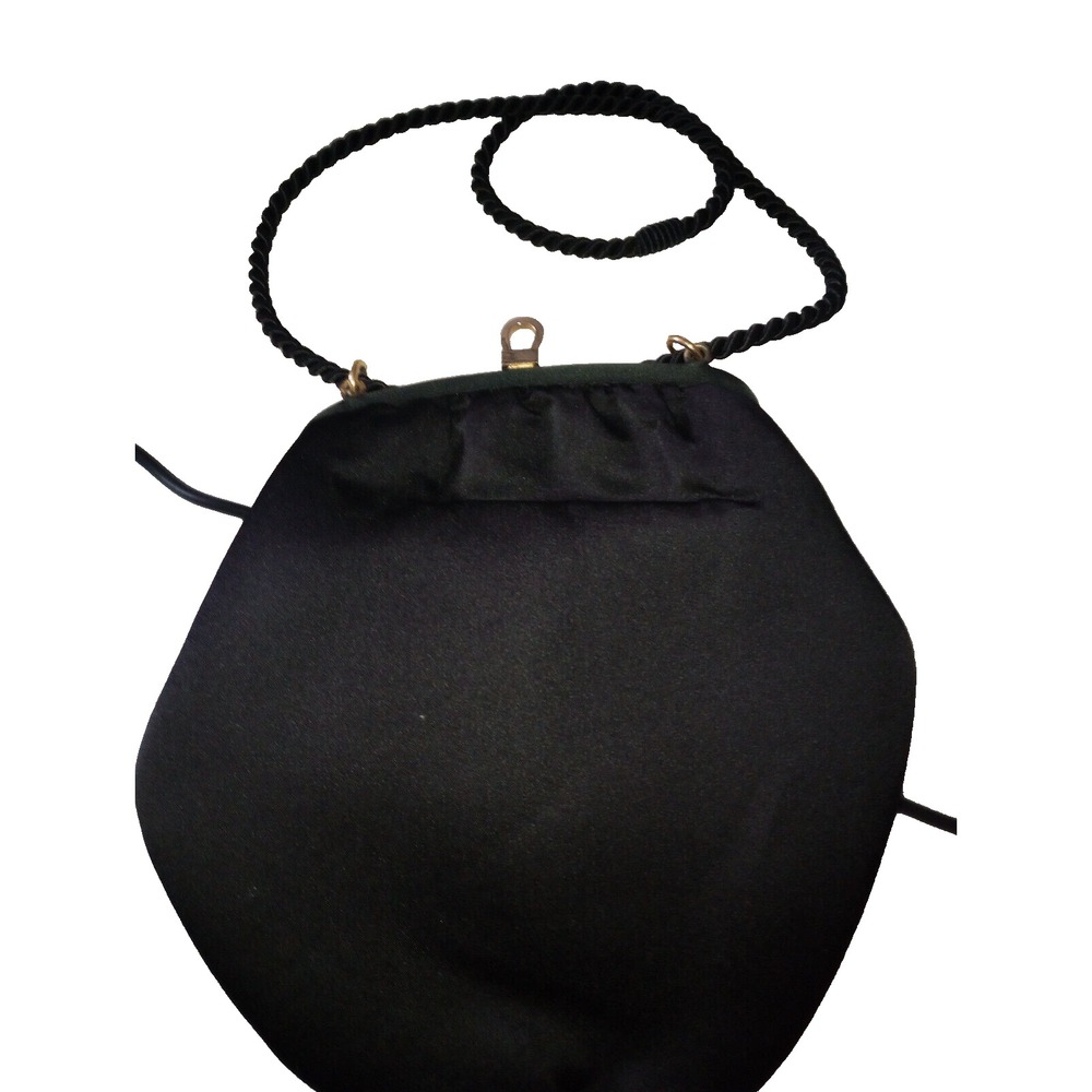 Walborg Womens Vintage 50s/60s Black Smooth Evening Bag